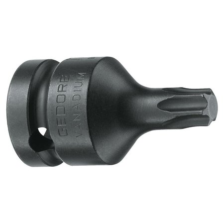 GEDORE Impact Screwdriver Bit Socket, 1/2", T60 ITX K 19 T60